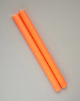 TRUE GRACE - Fluoro Orange Pair of Dining Candles