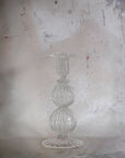 Luna Handblown Glass Candlestick (Short)