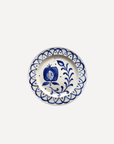 Marla & Primrose - Hand-painted Granada Pomegranate Plant Dinner Plate, Blue