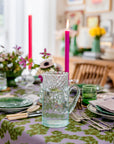 Recycled Moroccan Glassware Twist Jug