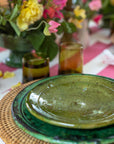 Vintage Tamegroute Green Dinner Plate