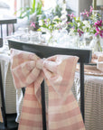 T&R x Fabric Snug Large Pink Gingham Bow