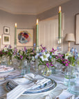 truffles and ruffles networking lunch in collaboration with fabric snug, beautiful ian mankin mint tablelinens and t&r bud vases and candlesticks