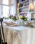 Bespoke T&R x Fabric Snug Striped Tablecloth with Ruffle