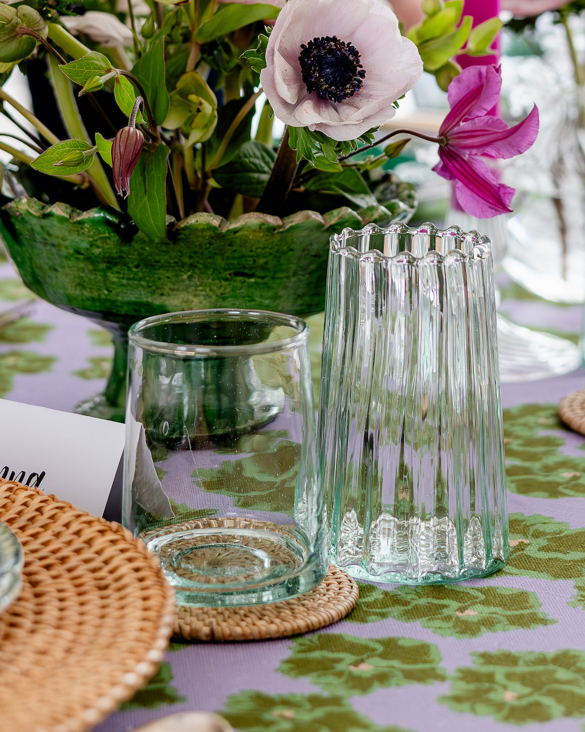Recycled Moroccan Clear Twist Highball (6)