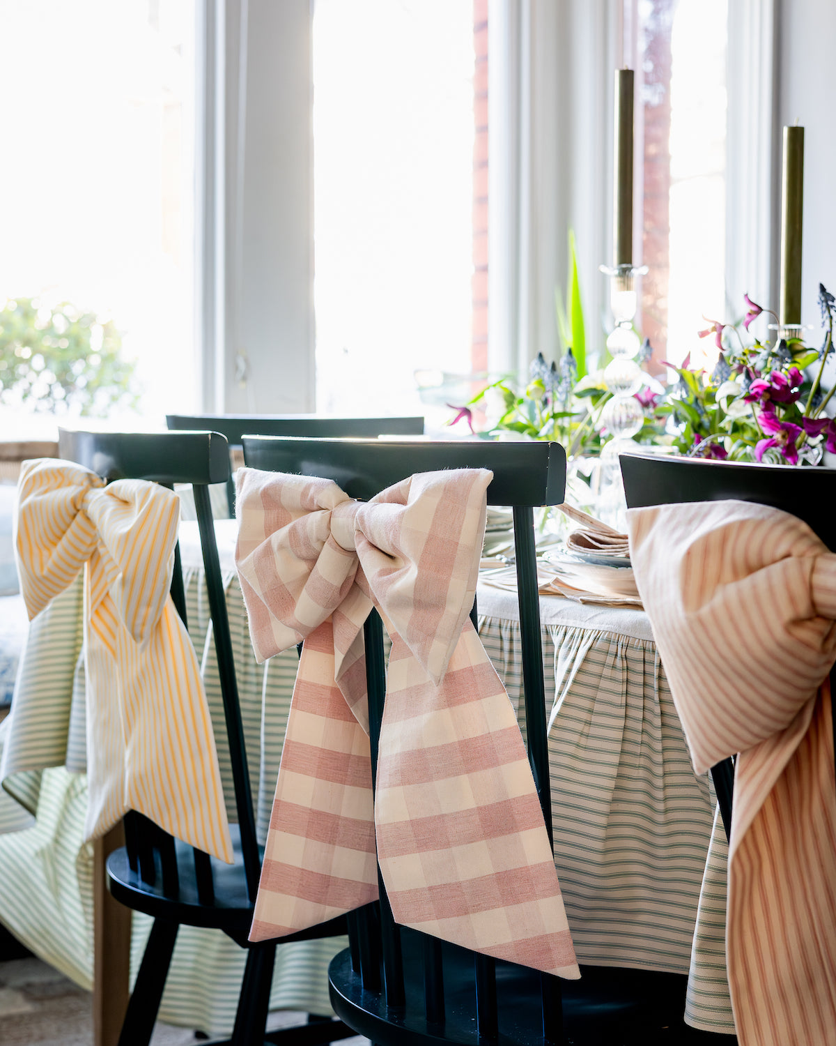 T&amp;R x Fabric Snug Large Pink Gingham Bow